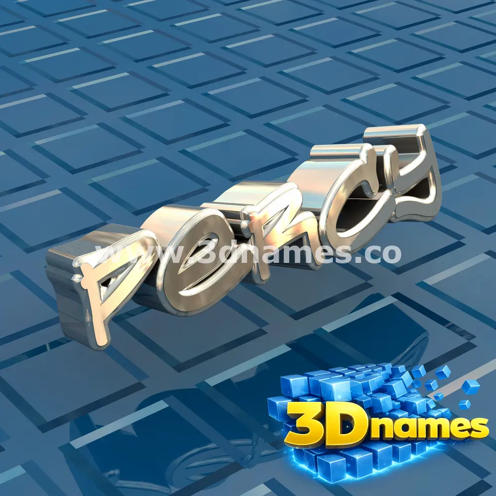 percy in Blue Bling style - 3D name wallpaper