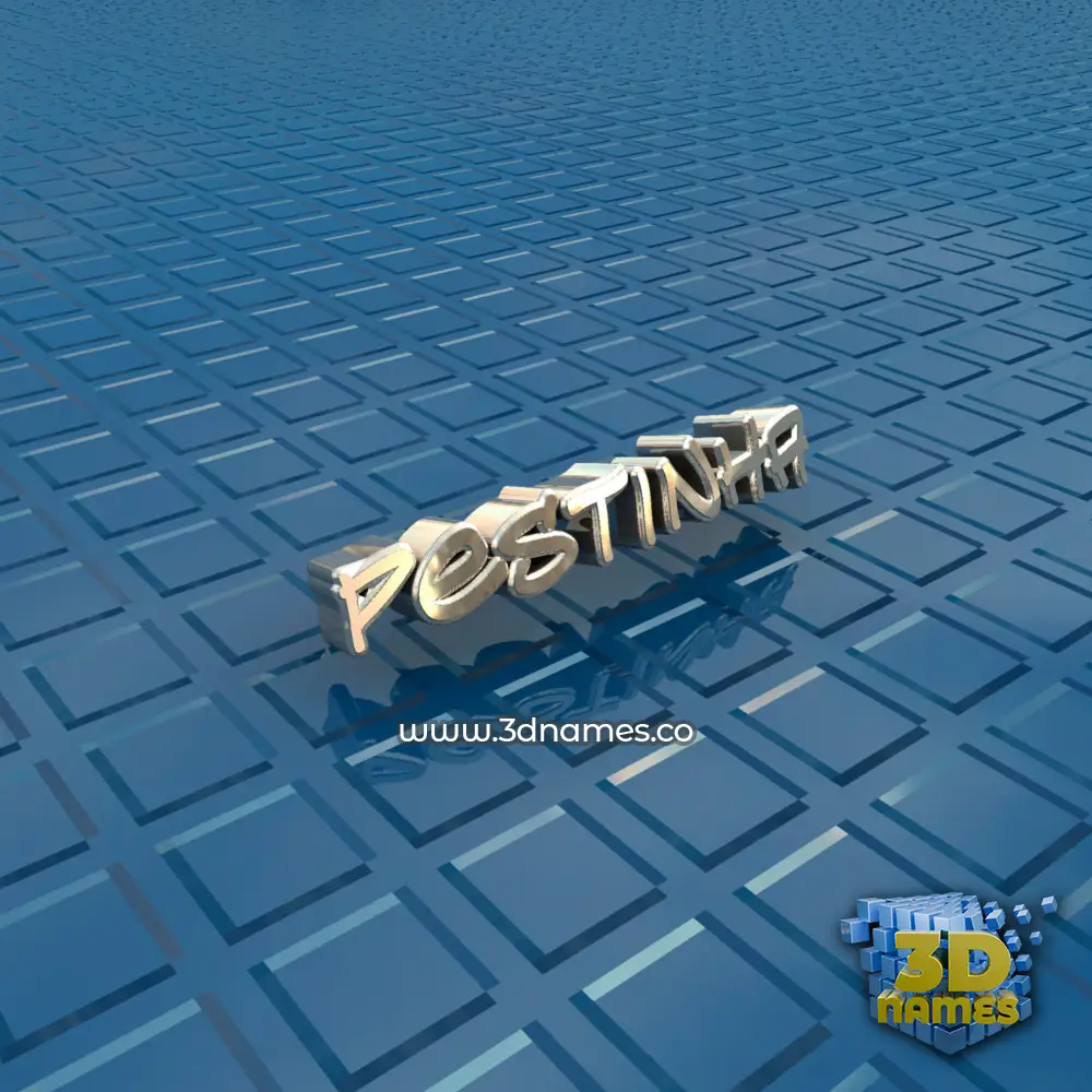 pestinha in Blue Bling style - 3D name wallpaper