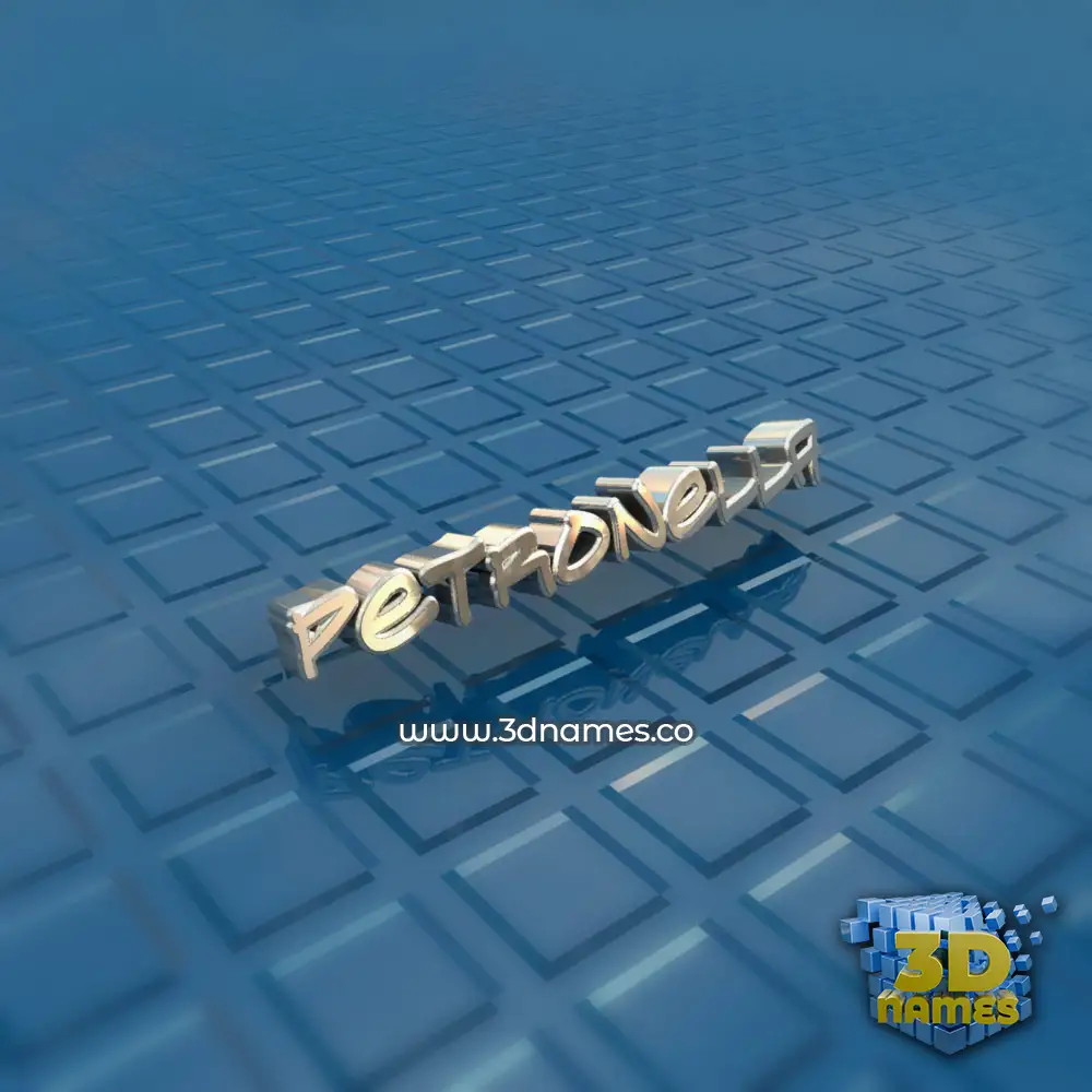 petronella in Blue Bling style - 3D name wallpaper