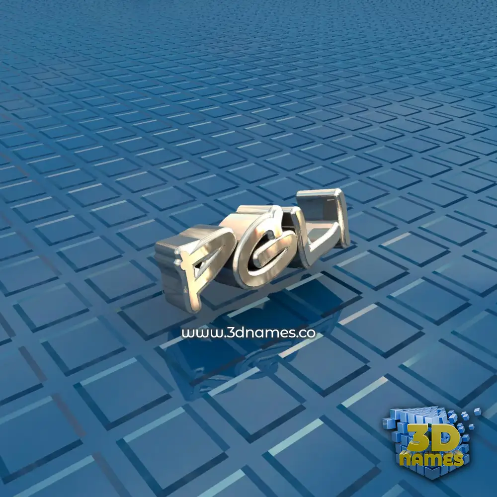 pgli in Blue Bling style - 3D name wallpaper