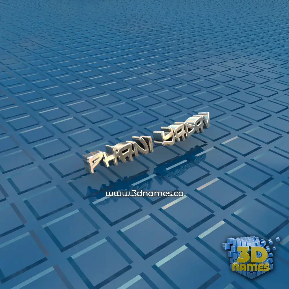 phani yadav in Blue Bling style - 3D name wallpaper