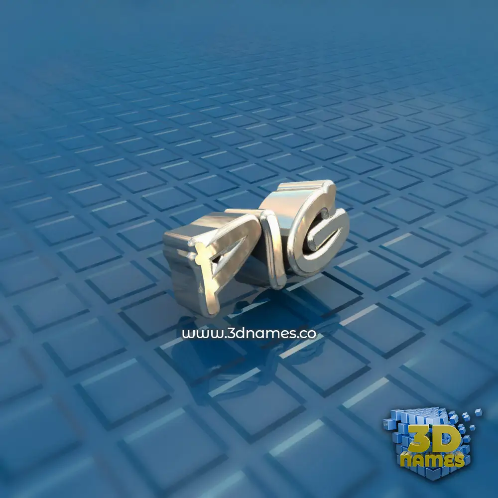 pig in Blue Bling style - 3D name wallpaper