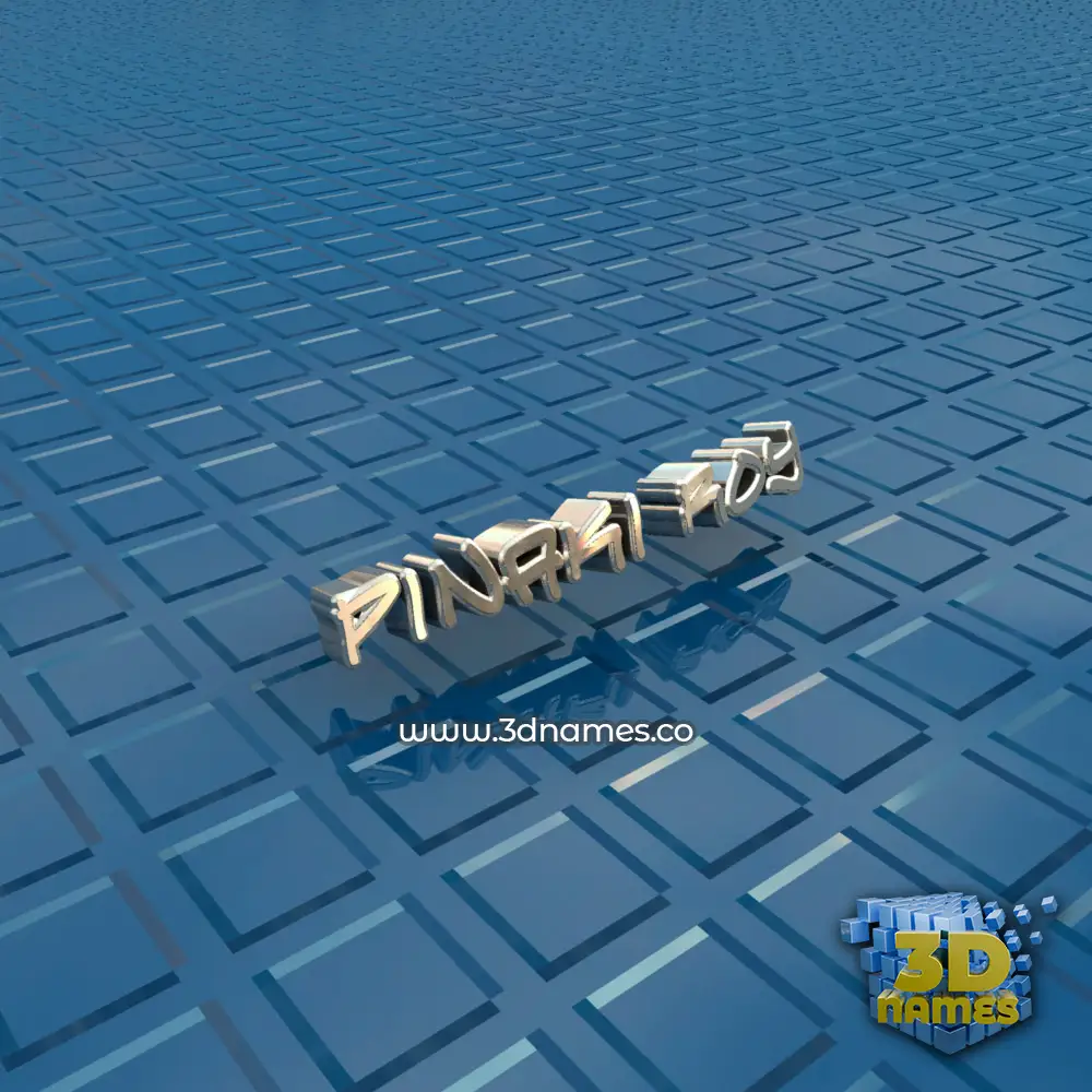 pinaki roy in Blue Bling style - 3D name wallpaper