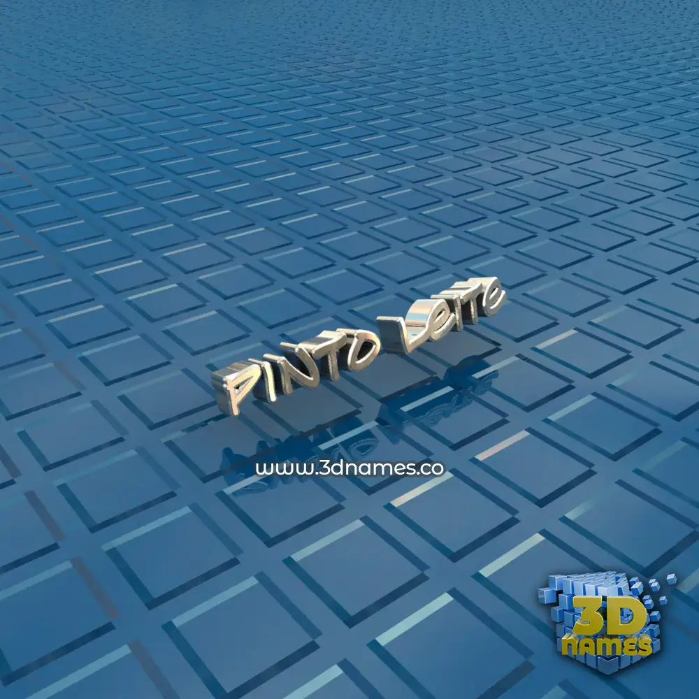 pinto leite in Blue Bling style - 3D name wallpaper