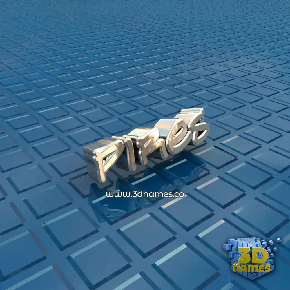 pires in Blue Bling style - 3D name wallpaper