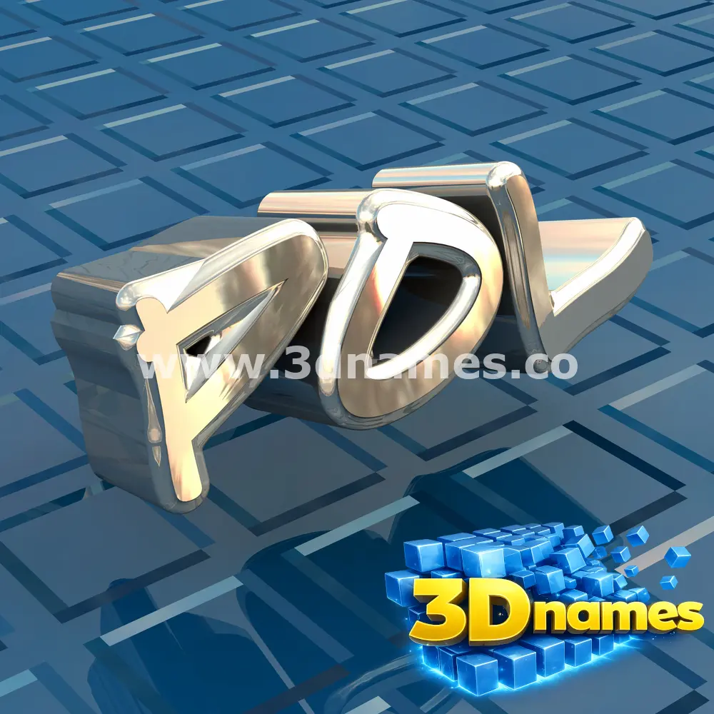 pol in Blue Bling style - 3D name wallpaper