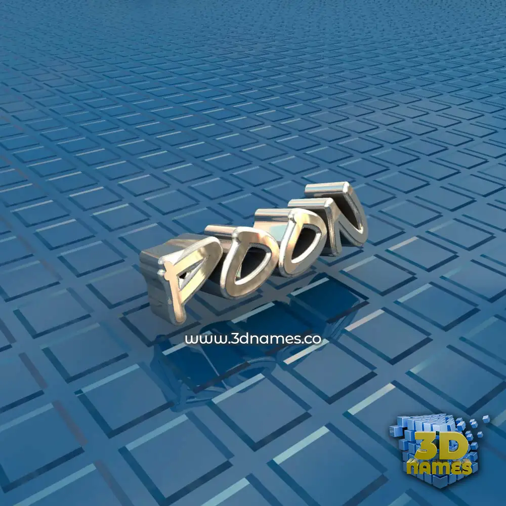 poon in Blue Bling style - 3D name wallpaper