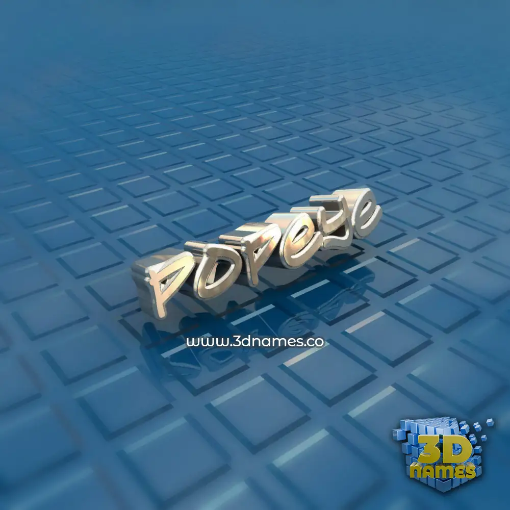 popeye in Blue Bling style - 3D name wallpaper