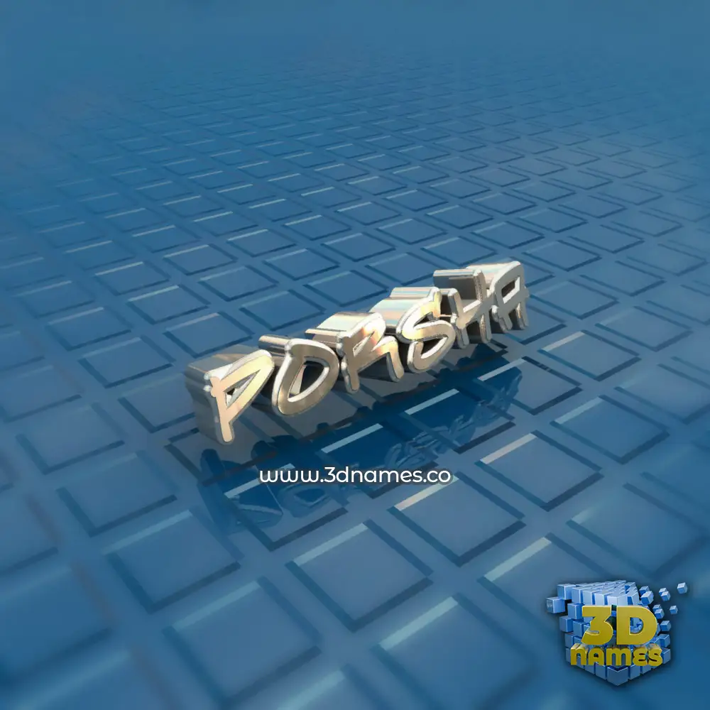 porsha in Blue Bling style - 3D name wallpaper