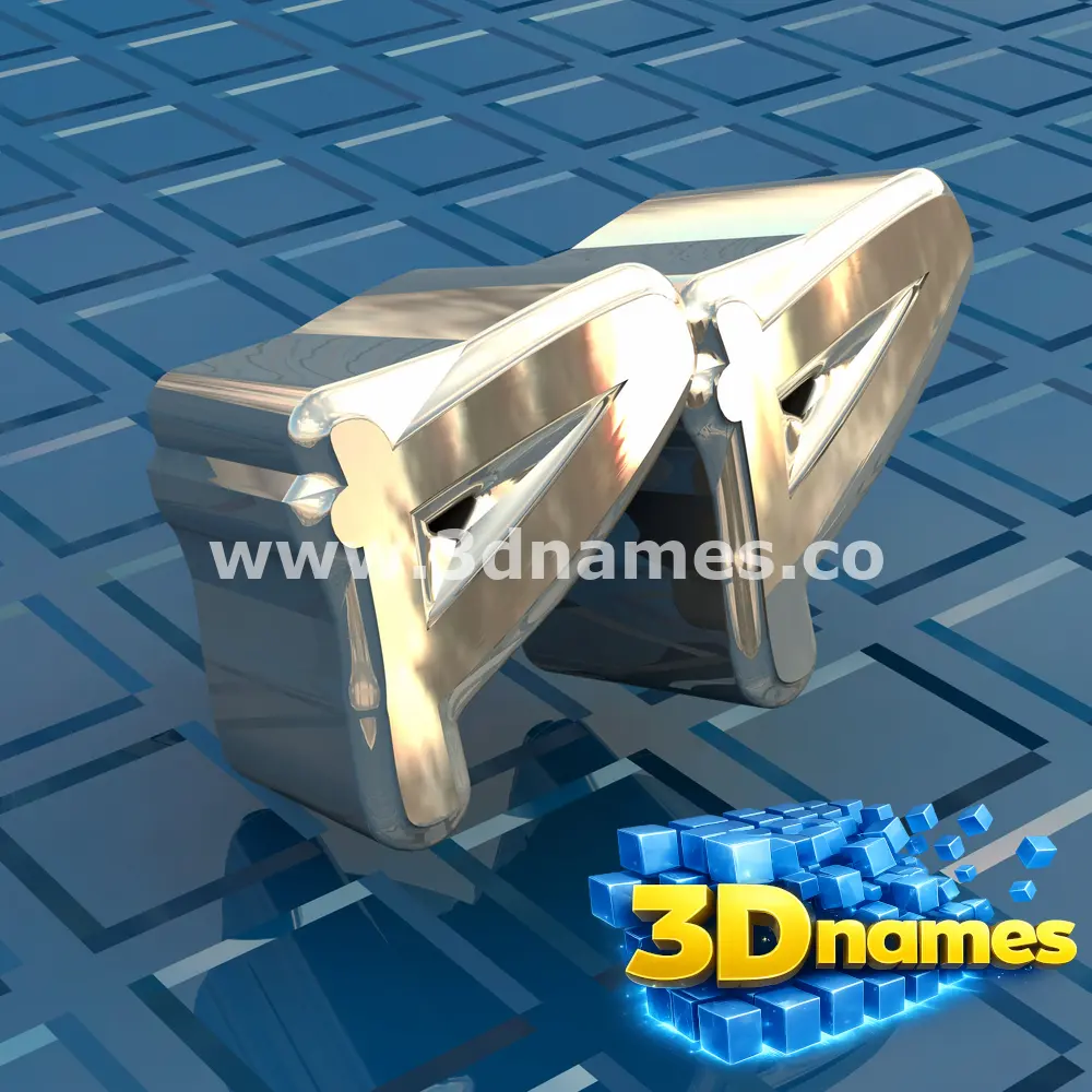 pp in Blue Bling style - 3D name wallpaper