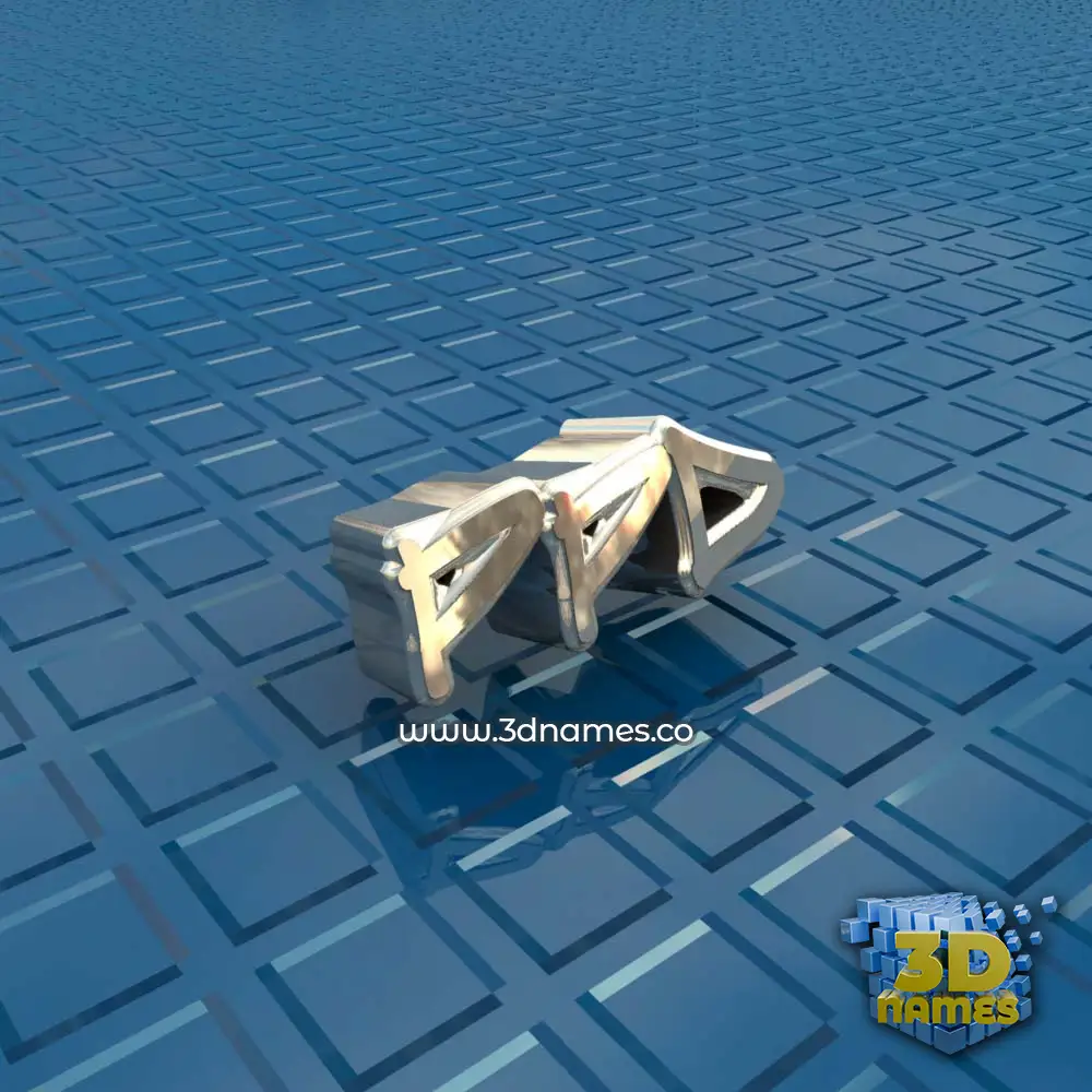 ppd in Blue Bling style - 3D name wallpaper