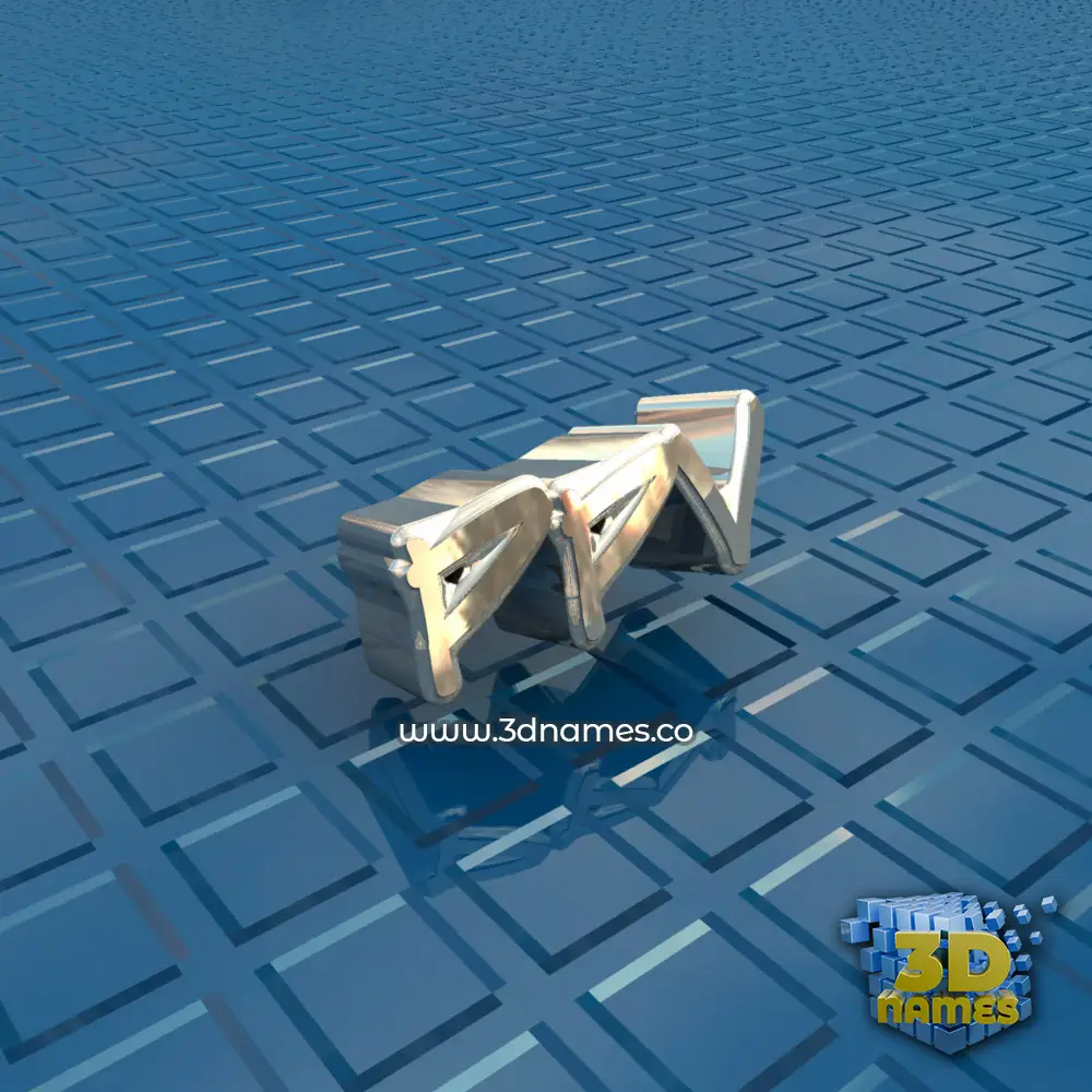 ppv in Blue Bling style - 3D name wallpaper