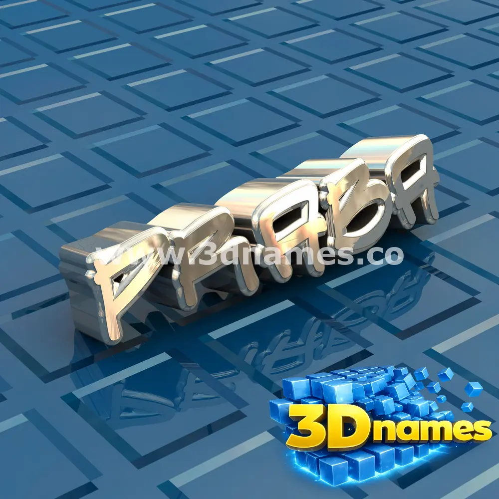 praba in Blue Bling style - 3D name wallpaper