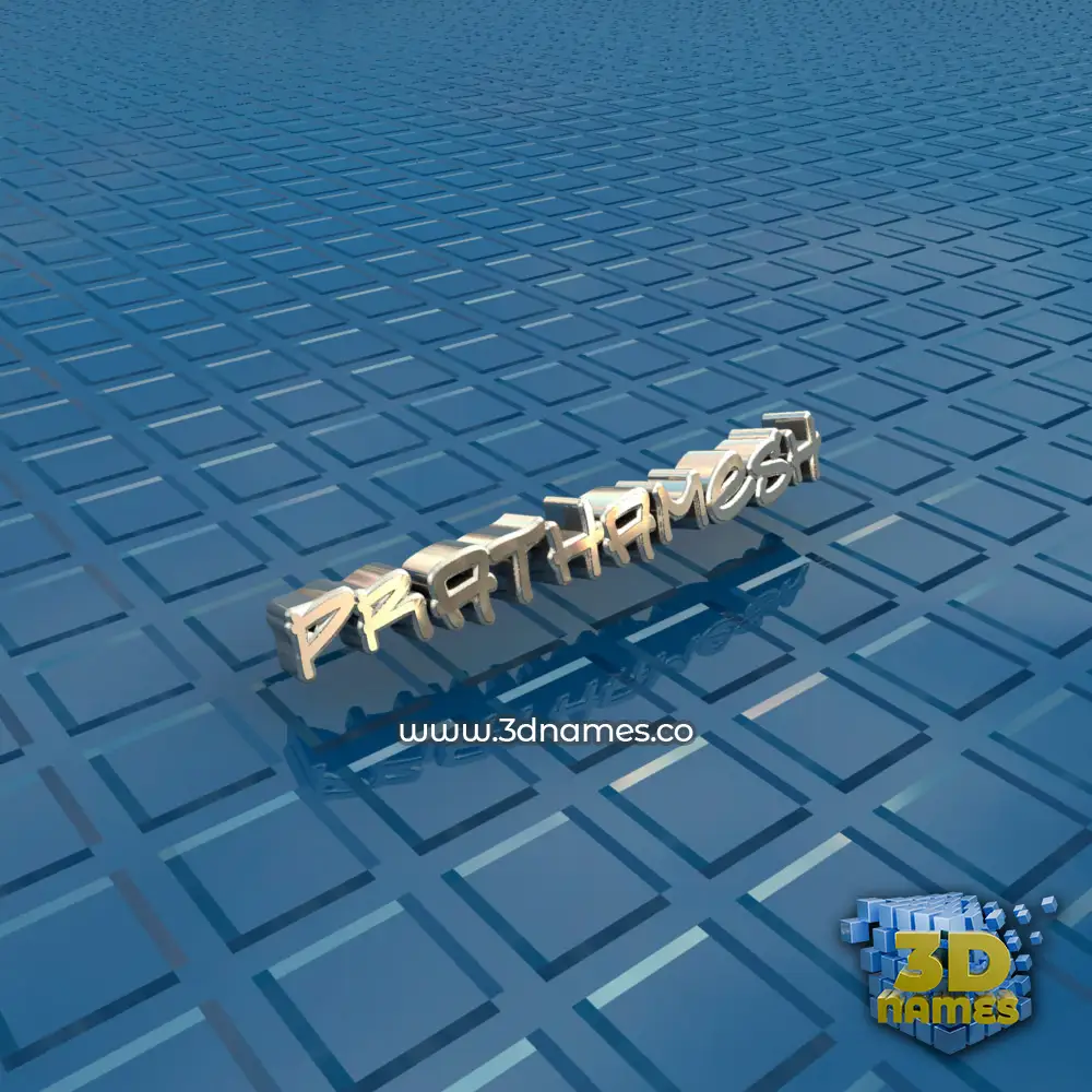 prathamesh in Blue Bling style - 3D name wallpaper