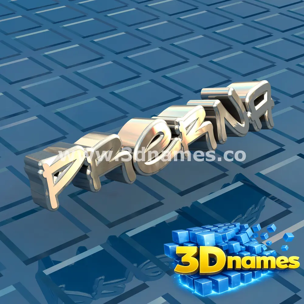prerna in Blue Bling style - 3D name wallpaper