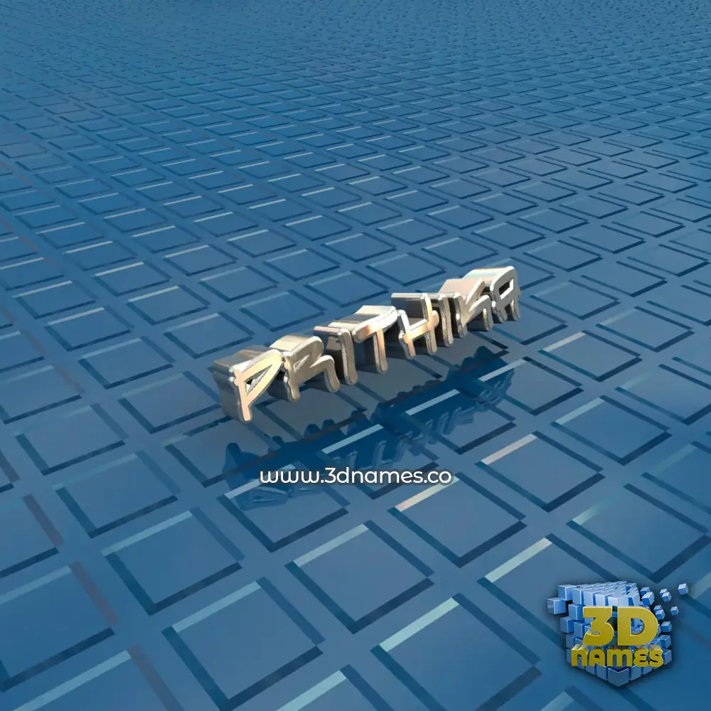 prithika in Blue Bling style - 3D name wallpaper