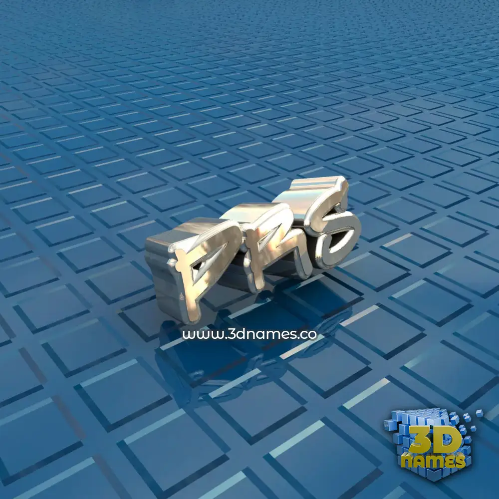 prs in Blue Bling style - 3D name wallpaper