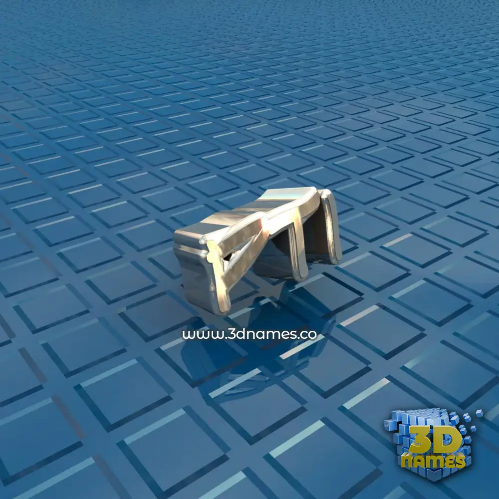 pti in Blue Bling style - 3D name wallpaper