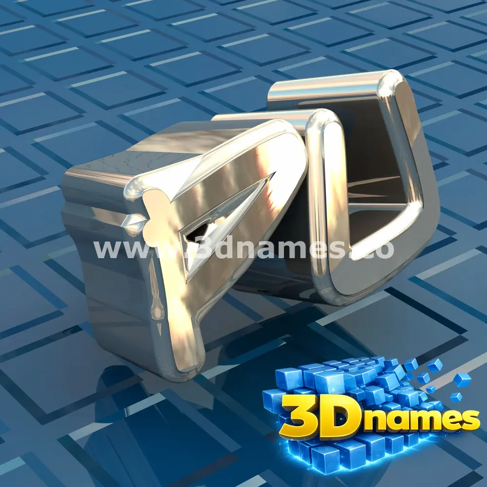 pu in Blue Bling style - 3D name wallpaper