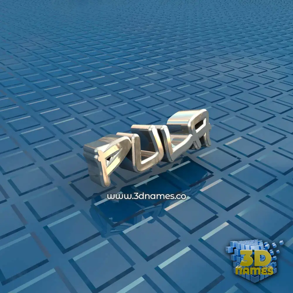 pula in Blue Bling style - 3D name wallpaper