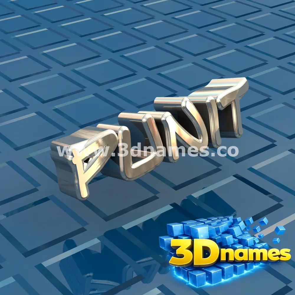 punit in Blue Bling style - 3D name wallpaper