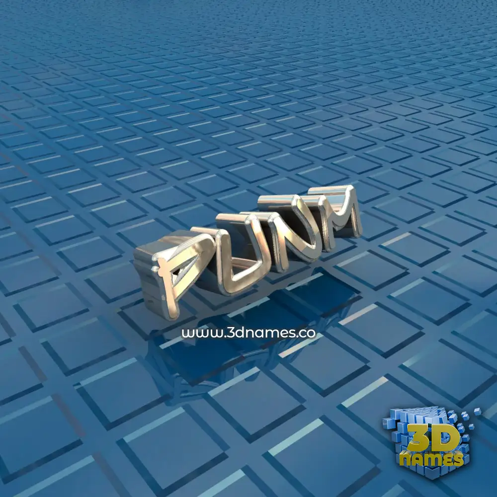 punm in Blue Bling style - 3D name wallpaper