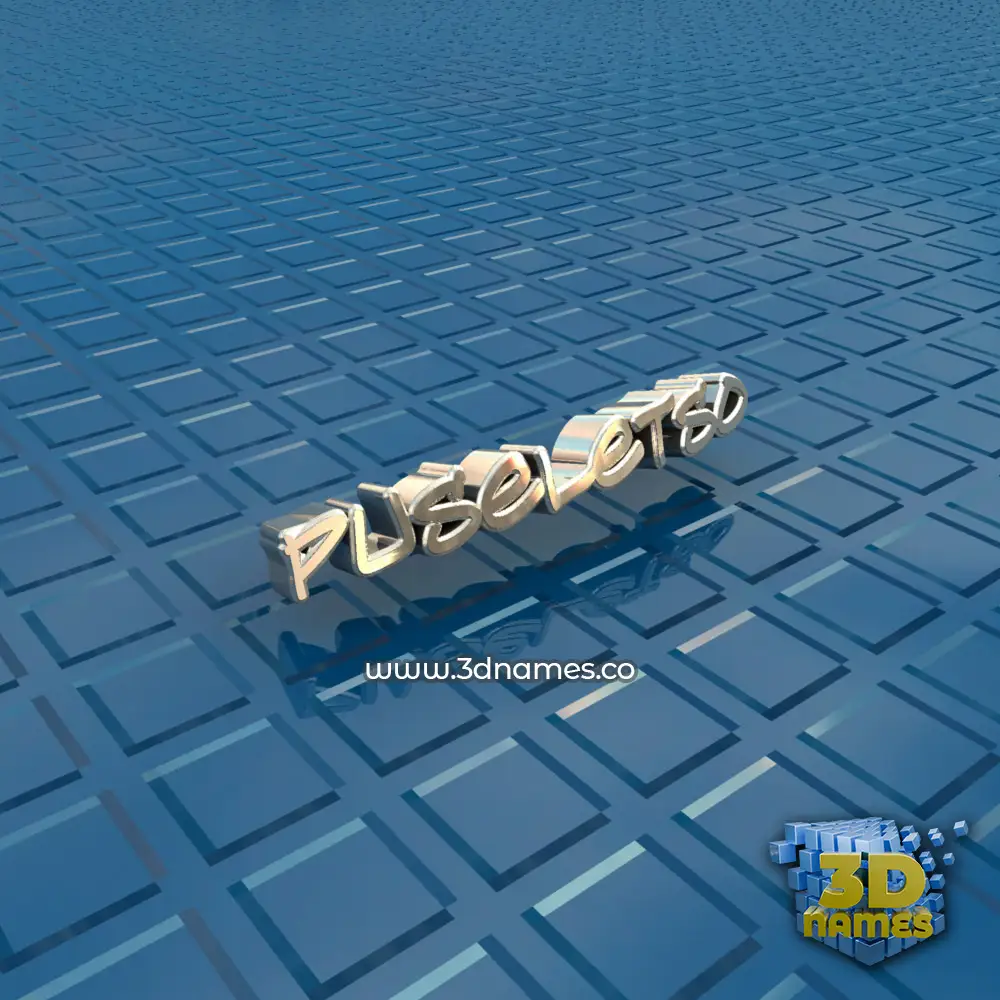puseletso in Blue Bling style - 3D name wallpaper