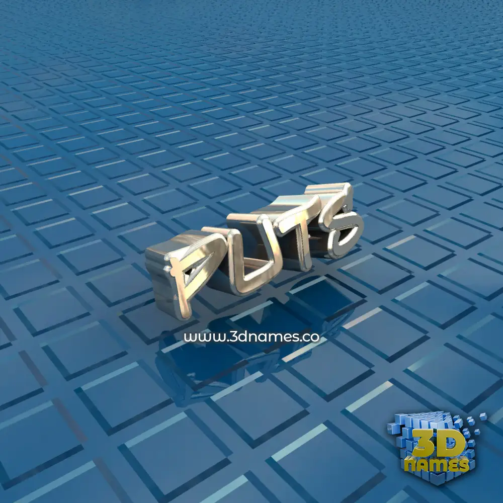 puts in Blue Bling style - 3D name wallpaper