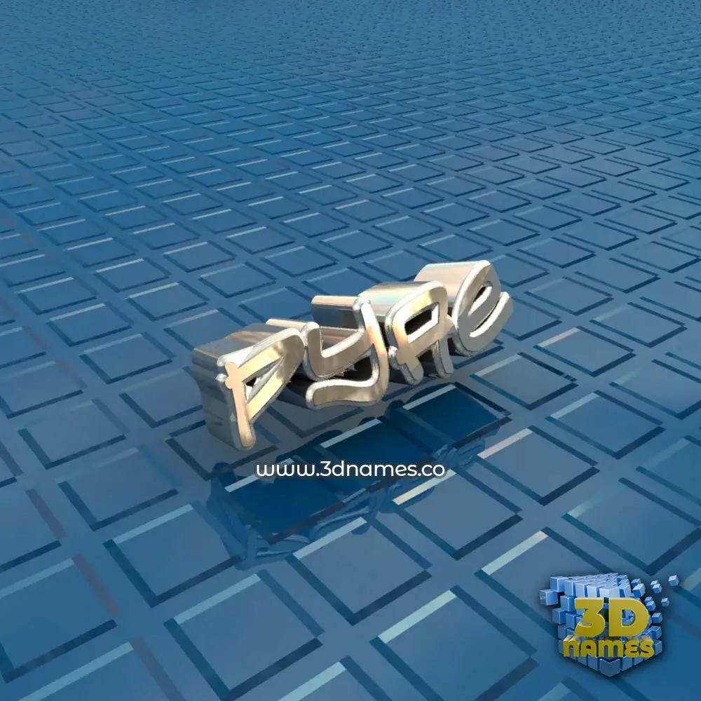 pyae in Blue Bling style - 3D name wallpaper