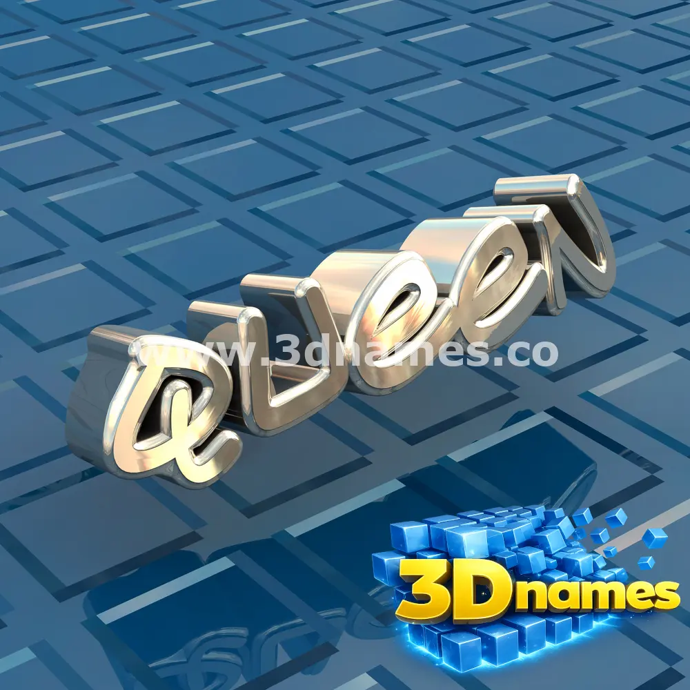 queen in Blue Bling style - 3D name wallpaper