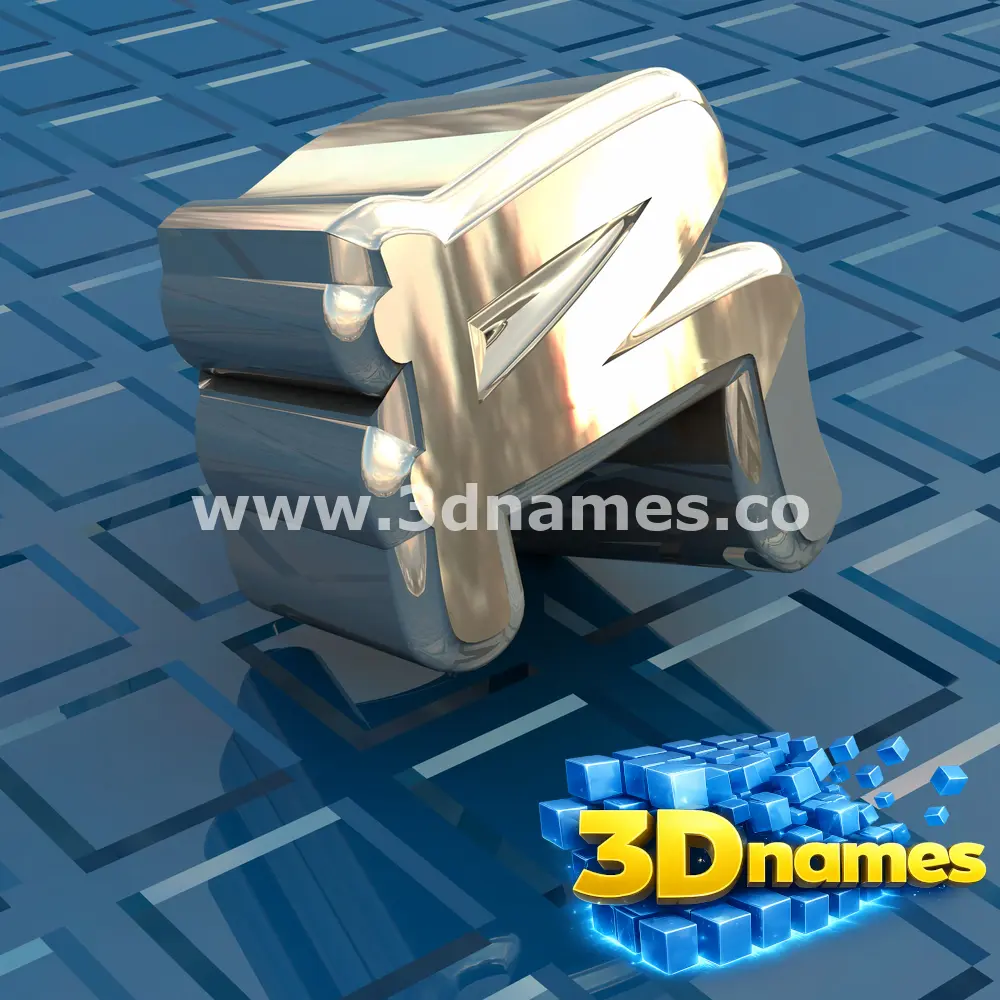r in Blue Bling style - 3D name wallpaper