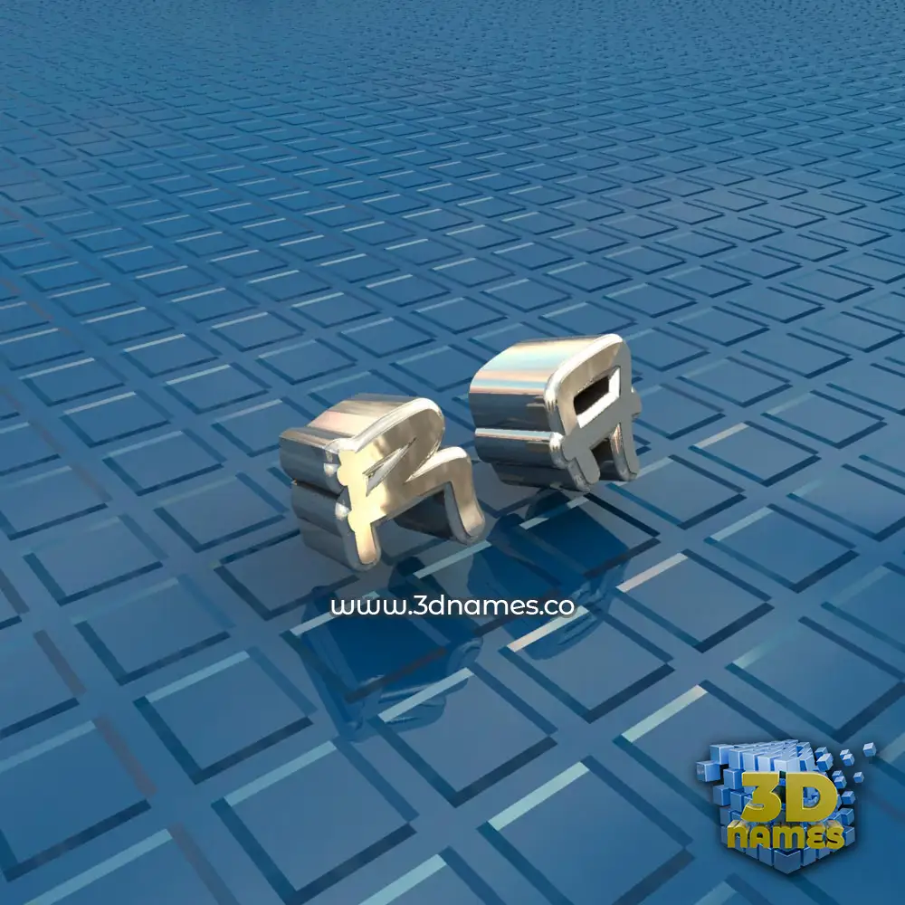 r a in Blue Bling style - 3D name wallpaper