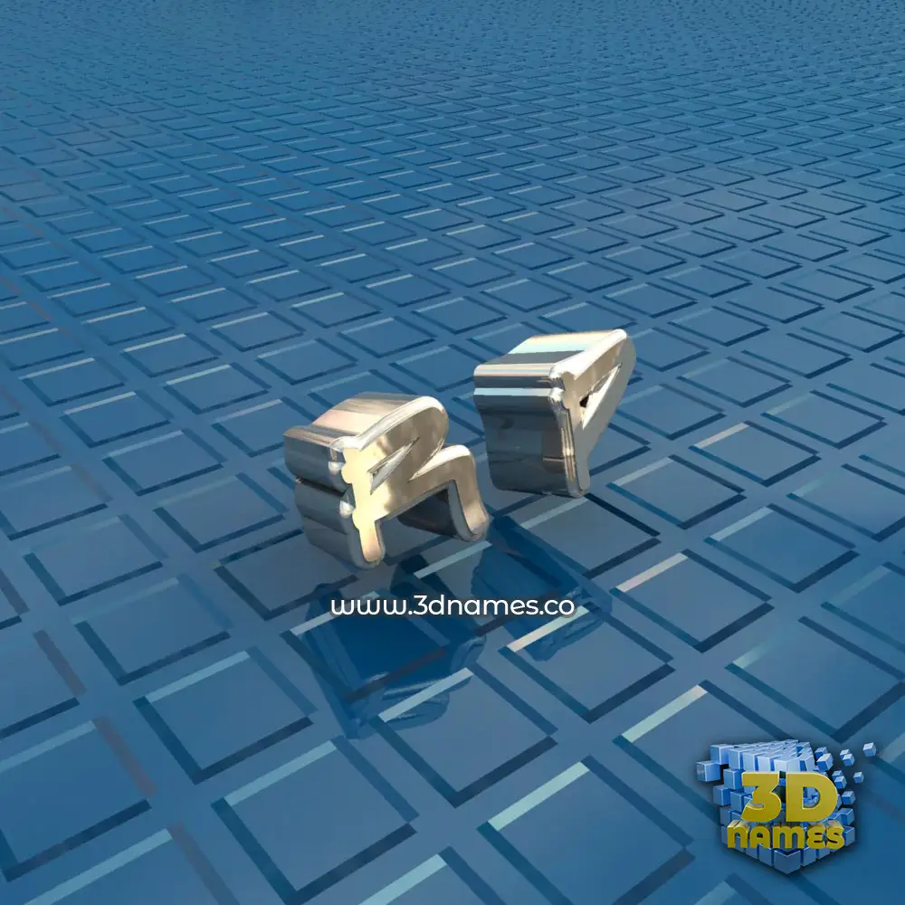 r p in Blue Bling style - 3D name wallpaper