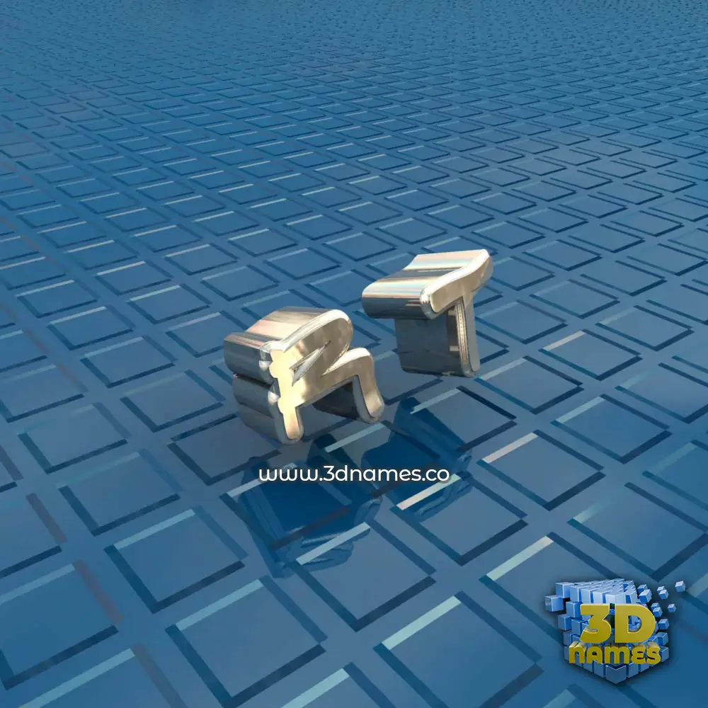 r t in Blue Bling style - 3D name wallpaper