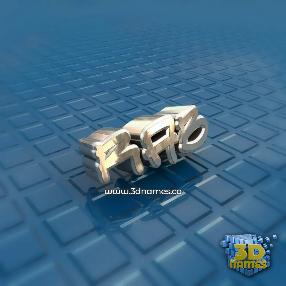 rab in Blue Bling style - 3D name wallpaper