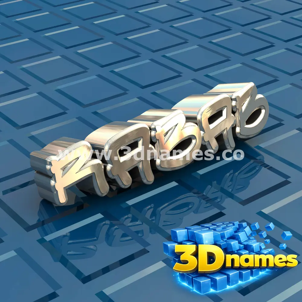 rabab in Blue Bling style - 3D name wallpaper