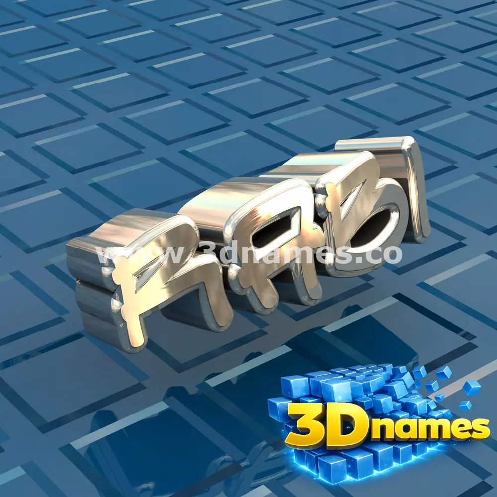 rabi in Blue Bling style - 3D name wallpaper