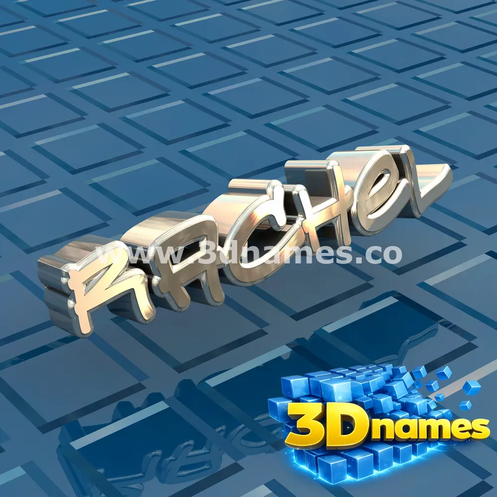 rachel in Blue Bling style - 3D name wallpaper