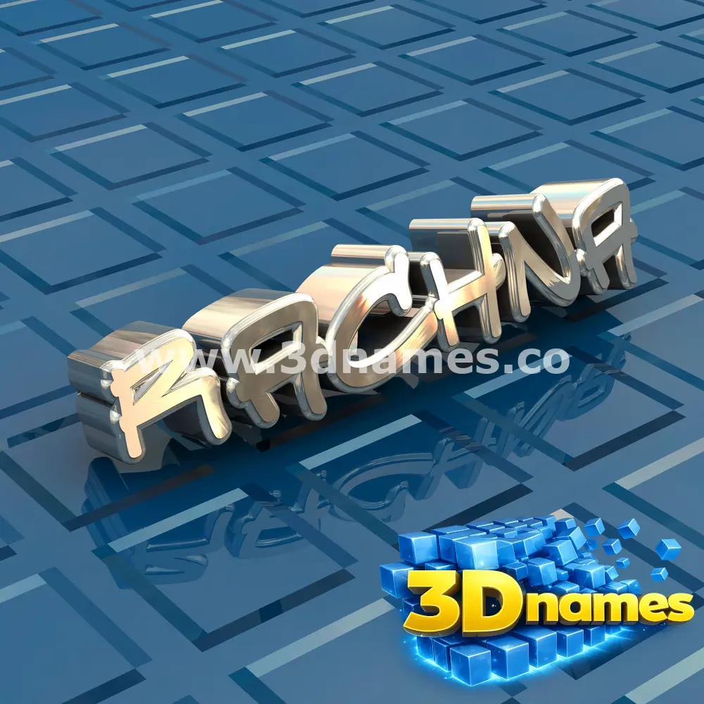 rachna in Blue Bling style - 3D name wallpaper