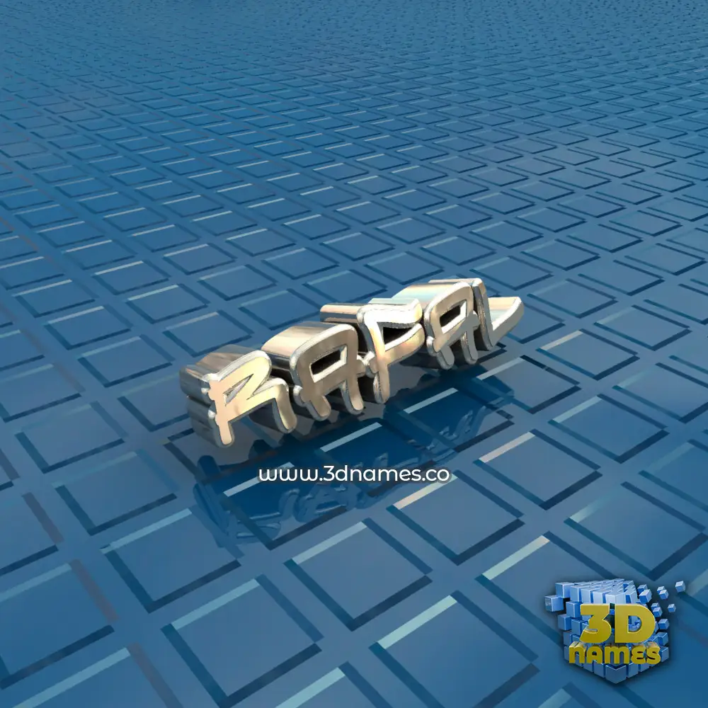 rafal in Blue Bling style - 3D name wallpaper