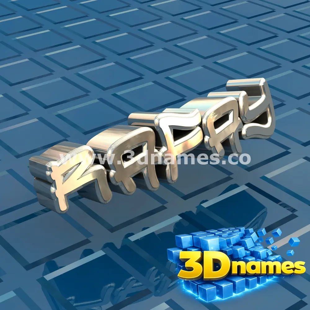 rafay in Blue Bling style - 3D name wallpaper