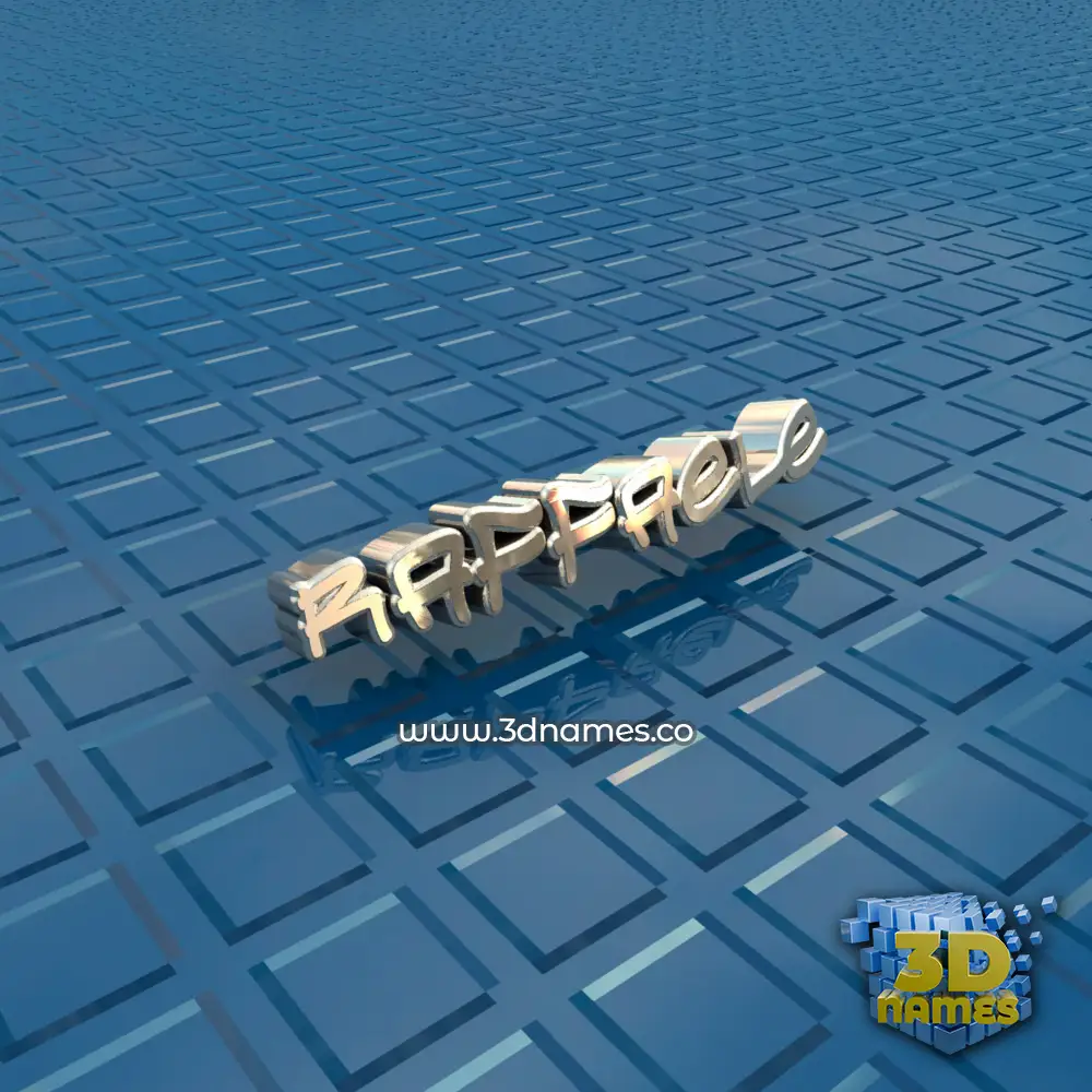 raffaele in Blue Bling style - 3D name wallpaper