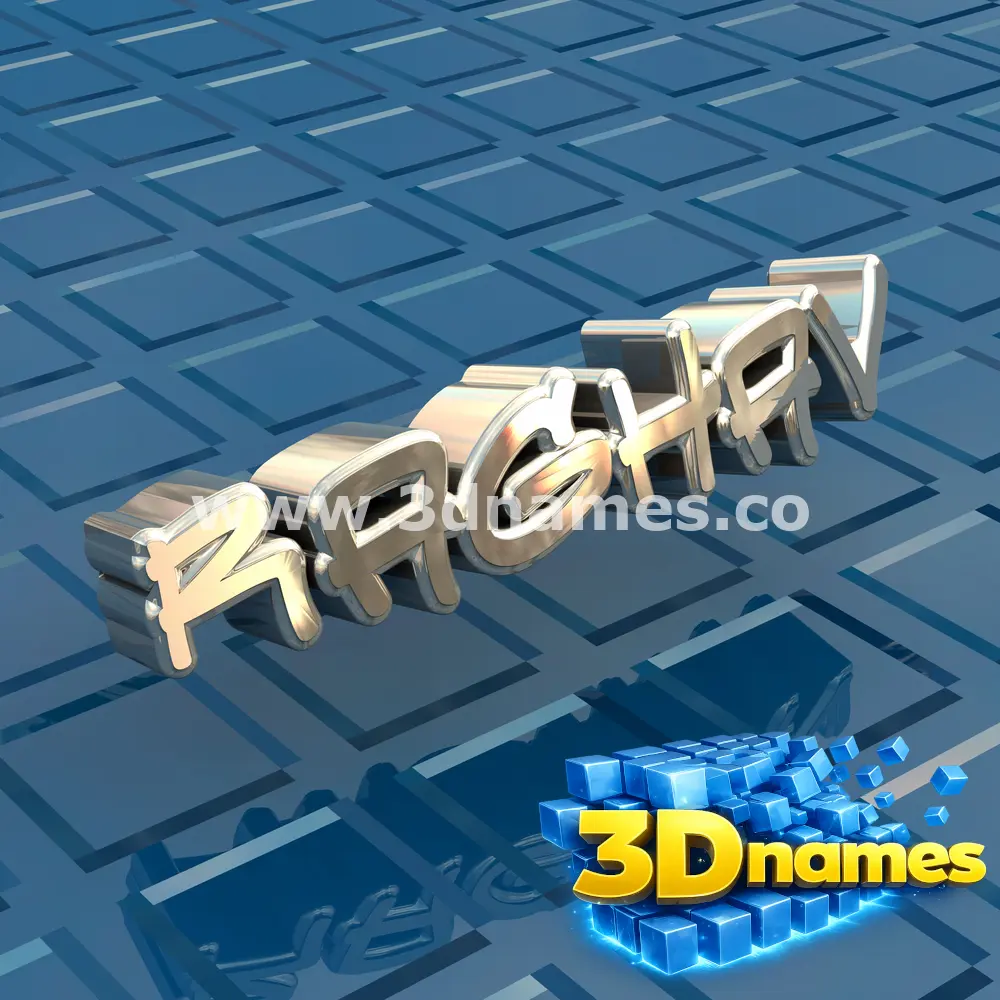 raghav in Blue Bling style - 3D name wallpaper