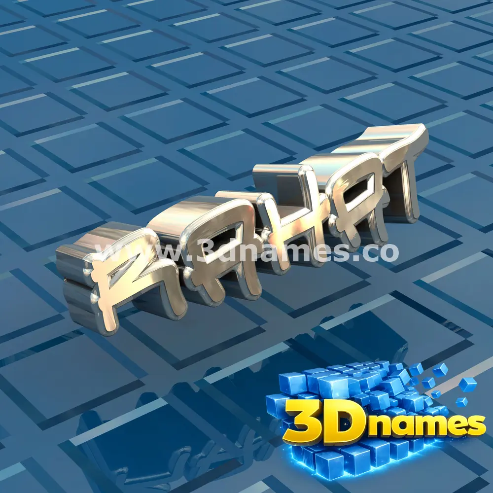 rahat in Blue Bling style - 3D name wallpaper