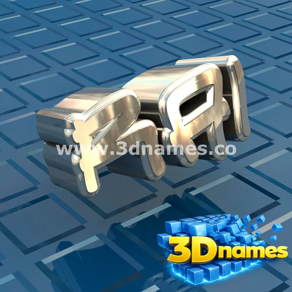rai in Blue Bling style - 3D name wallpaper