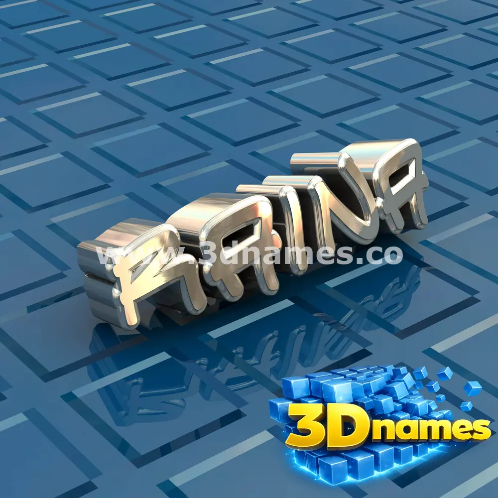 raina in Blue Bling style - 3D name wallpaper