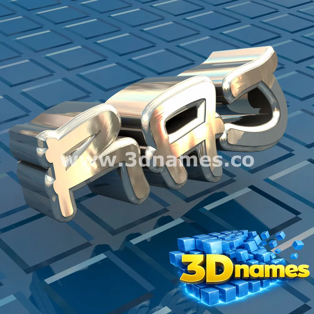 raj in Blue Bling style - 3D name wallpaper