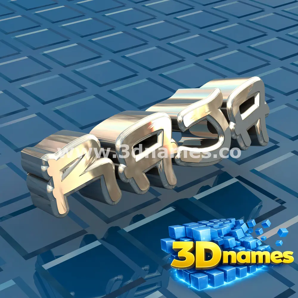 raja in Blue Bling style - 3D name wallpaper
