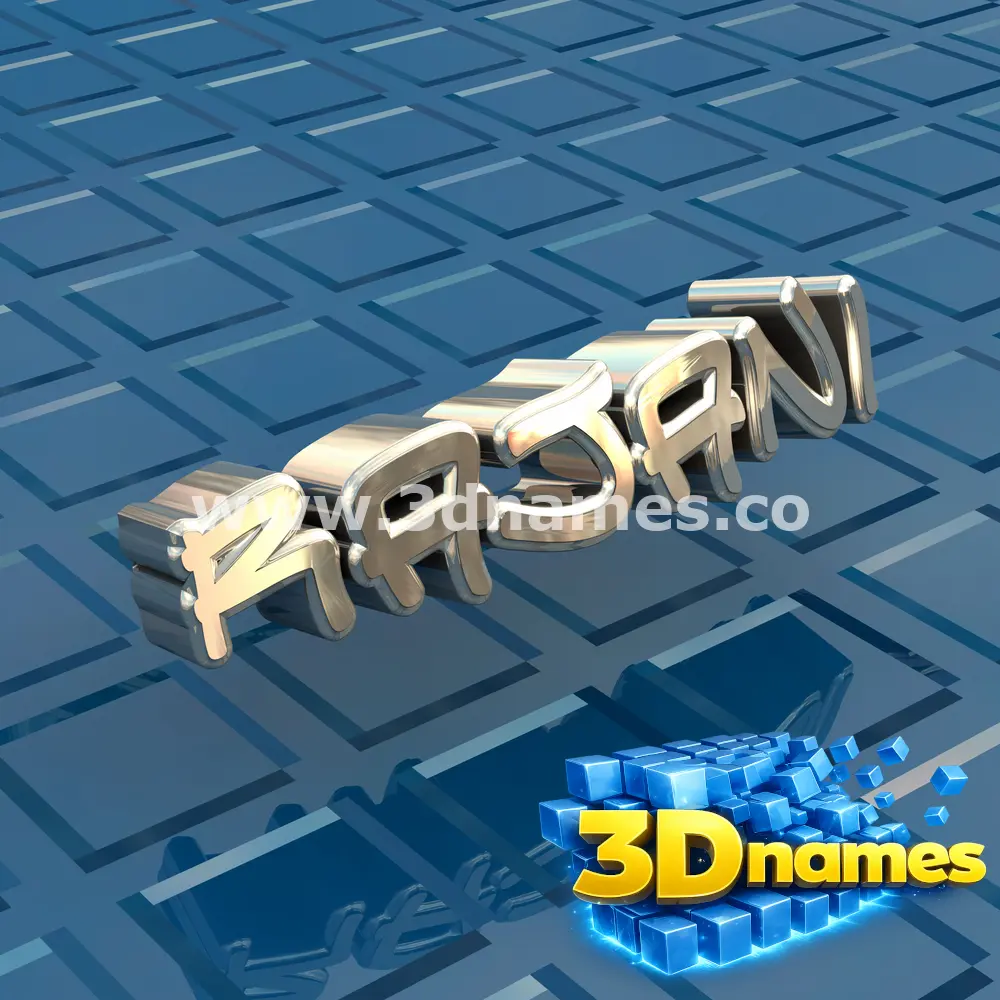 rajani in Blue Bling style - 3D name wallpaper