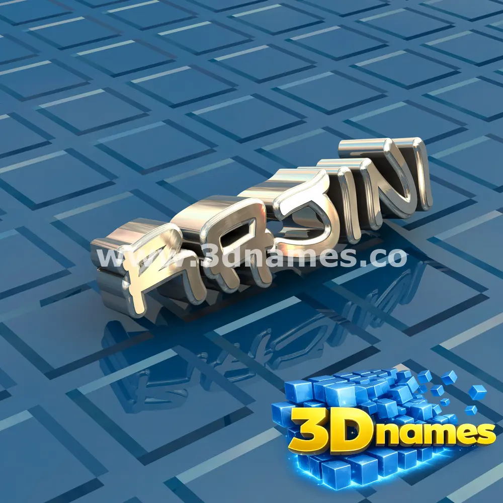 rajini in Blue Bling style - 3D name wallpaper